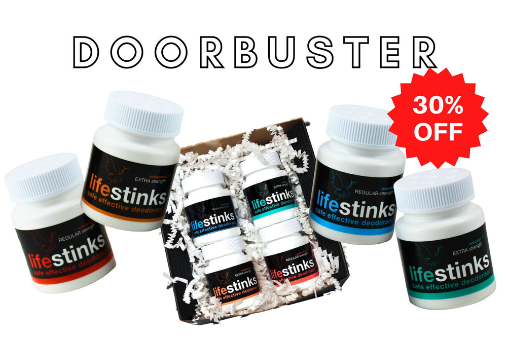 deodorant minis sampler 30% OFF (4 months of lifestinks)