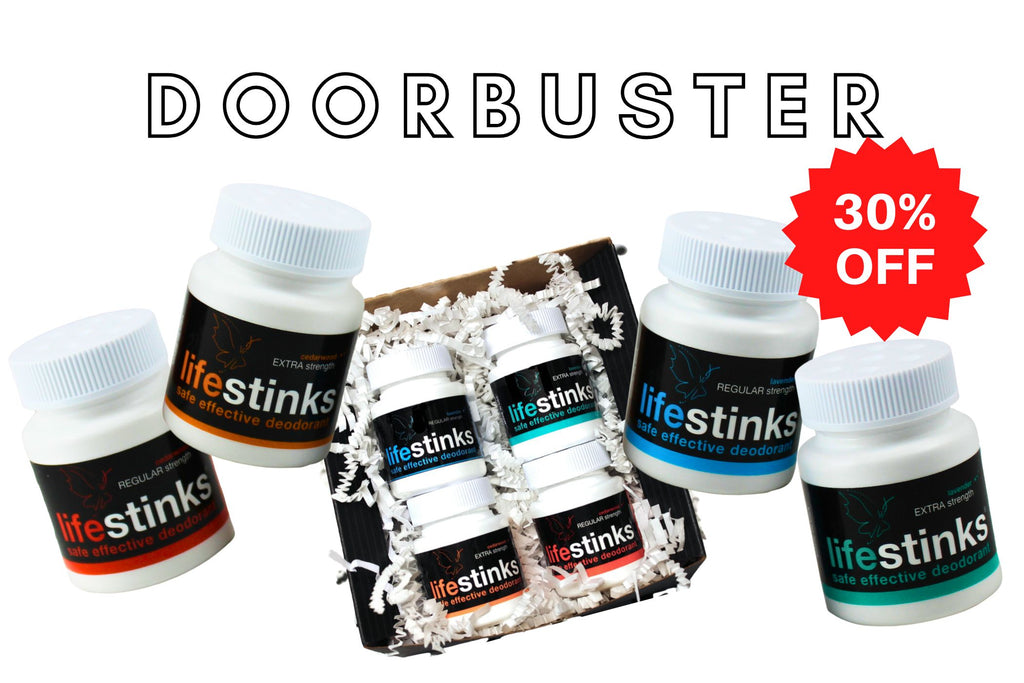deodorant minis sampler 30% OFF (4 months of lifestinks)